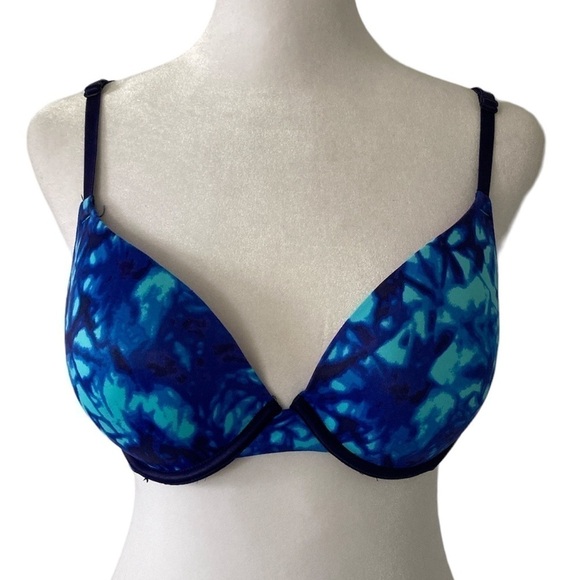 Victoria’s Secret PINK 34C Wear Everywhere Push up bra blue - Picture 1 of 8